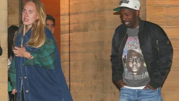 Keeping it casual: Adele and her sports agent boyfriend Rich Paul are pictured leaving Nobu in Malibu, California on Tuesday