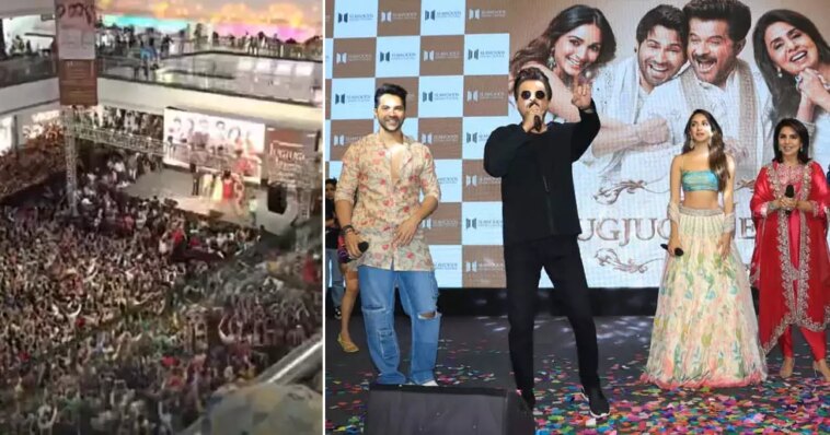 Anil Kapoor shares pictures of the massive crowd gathered for Jug Jugg Jeeyo trailer launch