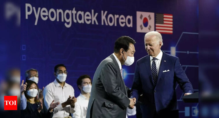 Biden says 'hello' to Kim amid tensions over weapons tests