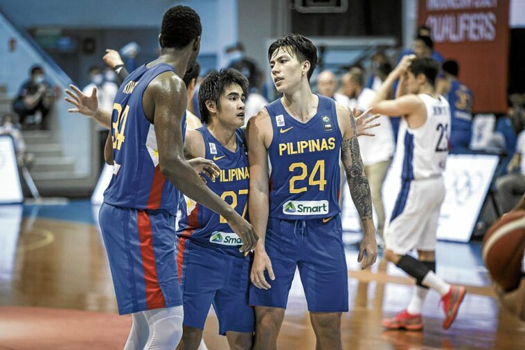 With young talent like (from left) Ange Kouame, SJ Belangel and Dwight Ramos, Gilas Pilipinas has a foundation to build on.