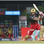 Faf Du Plessis captain of Royal Challengers Bangalore hits 96 vs LSG. Photo: Sportzpics for IPL