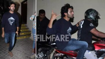 Kartik Aaryan gets clicked amidst a fan frenzy at a multiplex in the city