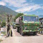 INDIAN army trucks, border, LAC, china, ladakh