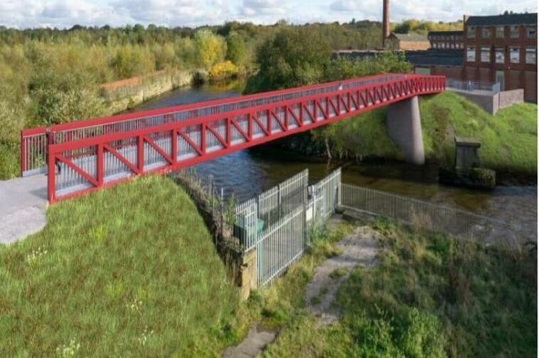 Objections to spectacular new footbridge over the River Irwell