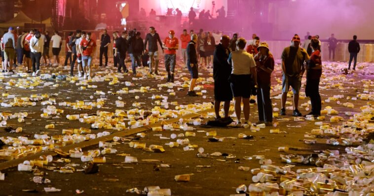 Photos: Chaos as Liverpool fans enter Champions League final