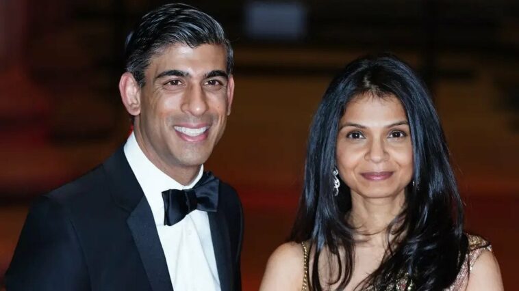 Rishi Sunak and Akshata Murty make Sunday Times Rich List with £730m fortune