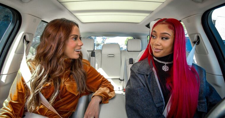 Saweetie and Anitta Harmonize "Faking Love" in "Carpool Karaoke" Season 5 Exclusive