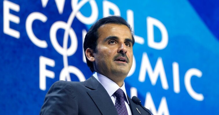 ‘Palestine an open wound’ says Qatar’s emir at Davos forum