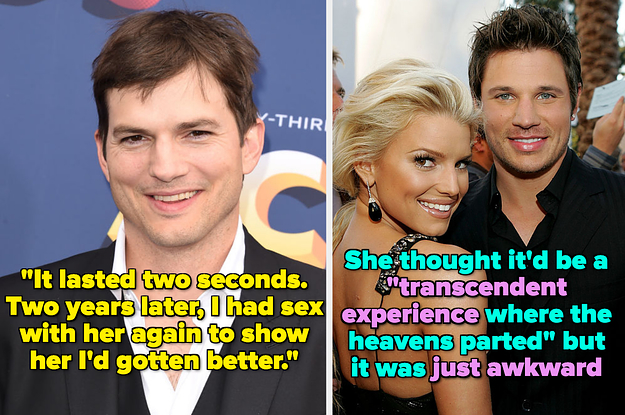 25 Shocking "Sex" Confessions From Celebrities About Their First Sexual Experiences That Are Kinda Wild