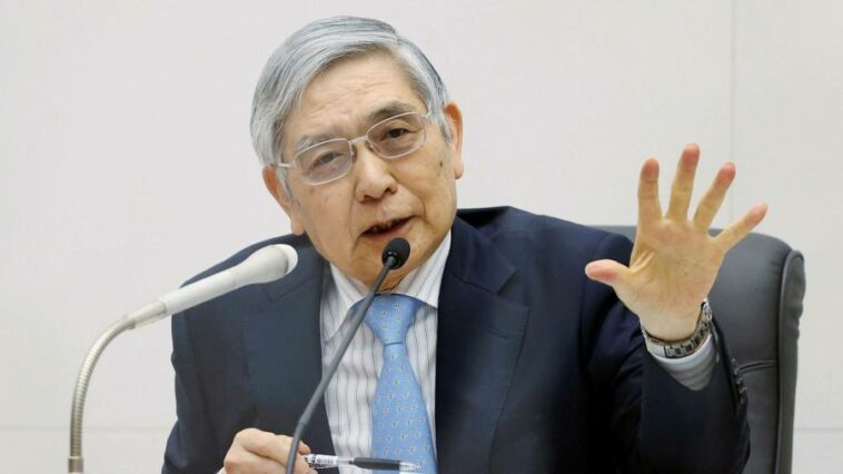 BoJ’s Kuroda forced to retract claim consumers tolerant of price rises