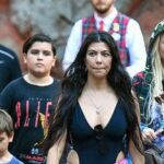 Kourtney Kardashian with family