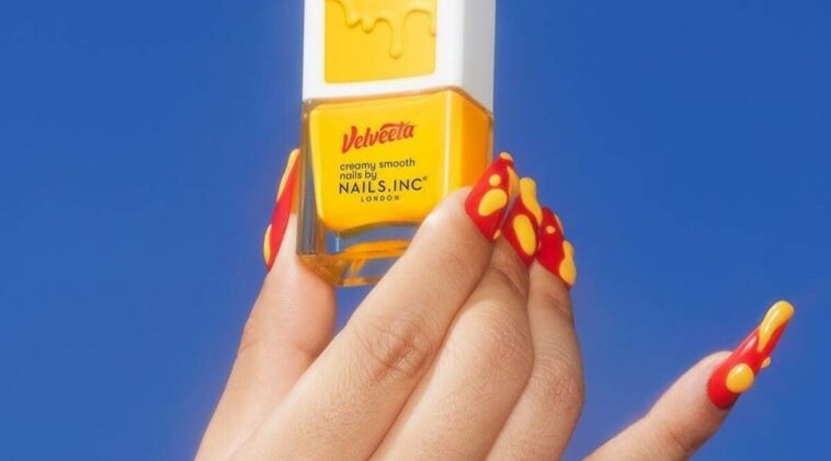 fashion, nail polish, cheese, cheese nail polish, indian express, velveeta, nails.inc