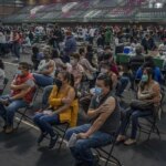 Residents wait in observation after receiving a dose of the Astrazeneca Covid-19 vaccine at a vaccination clinic in Mexico City, Mexico, on Tuesday, Feb. 15, 2022. (Photo: Bloomberg)