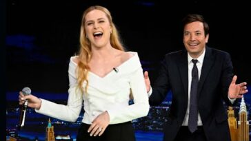 Evan Rachel Wood SHOCKS Jimmy Fallon With FLAWLESS Impressions