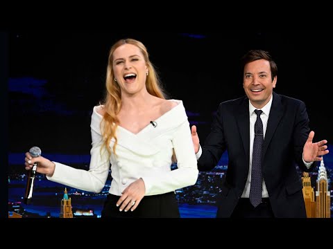 Evan Rachel Wood SHOCKS Jimmy Fallon With FLAWLESS Impressions