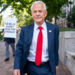 Former Trump administration trade adviser Peter Navarro arrives for a court appearance at the US District Court in Washington, DC on 17 June 2022.