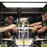 Mercedes' British driver Lewis Hamilton gets into his car during practice ahead of the F1 Grand Prix of Canada at Circuit Gilles Villeneuve on June 17, 2022 in Montreal, Quebec