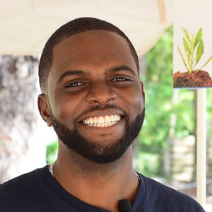 Joshua Forte, founder and CEO of Red Diamond, a company in Barbados making organic compost from sargassum seaweed.