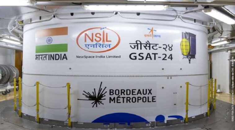 India’s GSAT-24 satellite launched, entire capacity leased to Tata Play