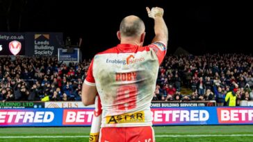 Against Hull KR on Sunday, James Roby will make his 454th career appearance, taking him one ahead of Kevin Sinfield.