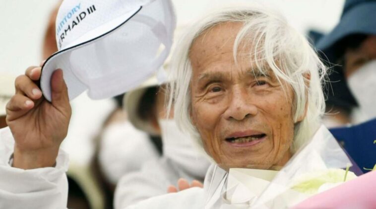 Japanese man, 83, ready for more after crossing Pacific solo