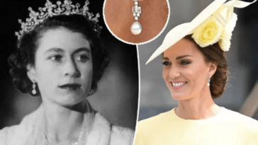 Kate Middleton came to the festive service in the earrings of Elizabeth II