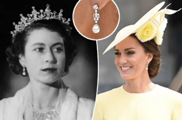 Kate Middleton came to the festive service in the earrings of Elizabeth II