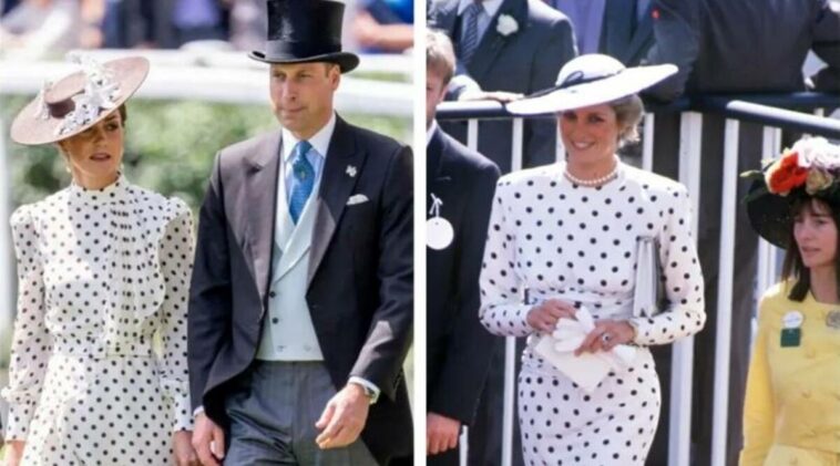 Kate Middleton channels Princess Diana’s style in chic polka dot dress at Royal Ascot