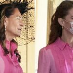 Kate Middleton, Kate Middleton mother, Kate Middleton fashion, Carole Middleton, Carole Middleton dress, Carole Middleton sustainable fashion, Carole Middleton Royal Ascot 2022, indian express news