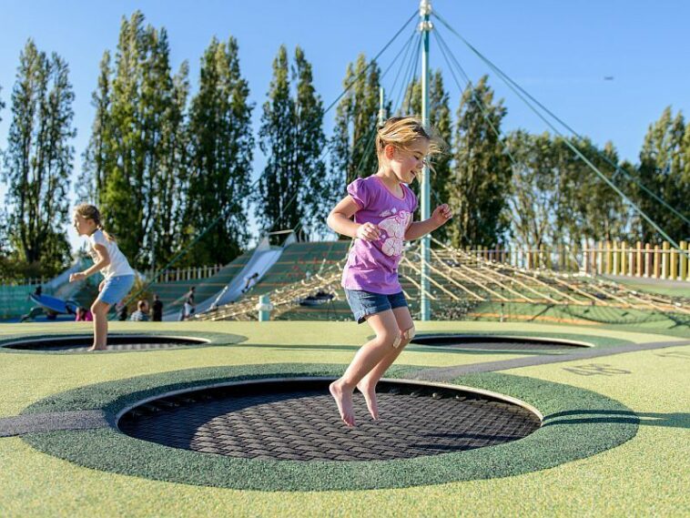 News Picture: Kids Can Suffer Severe Injuries at Trampoline Parks