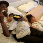 Kylie Jenner showed how cozy Travis Scott is spending time with their two children