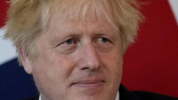 British Prime Minister Boris Johnson at 10 Downing Street, in London, on May 24, 2022. (AP file Photo/Matt Dunham, Pool)