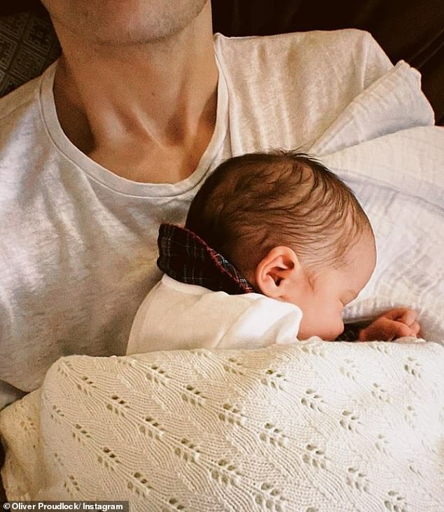 Made In Chelsea's Oliver Proudlock shares snap of himself cradling baby daughter Bonnie Lou