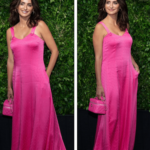 Penelope Cruz, in a hot pink dress, headed the red carpet of the gala dinner in New York