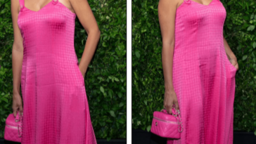 Penelope Cruz, in a hot pink dress, headed the red carpet of the gala dinner in New York