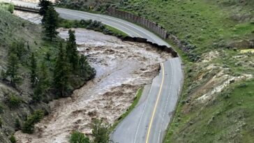 Photos: Floods batter, close Yellowstone National Park in US