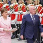 Nicola Sturgeon and her husband Peter Murrell