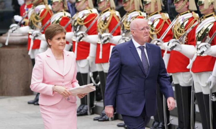 Nicola Sturgeon and her husband Peter Murrell