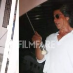 Shah Rukh Khan keeps it casual as he gets clicked at a dubbing studio