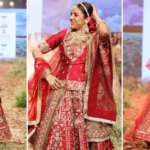 Shehnaaz Gill caught in a stunning bridal look as she walked the ramp. See pics