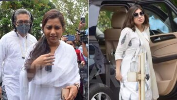 Shreya Ghoshal, Alka Yagnik, and others from the music industry clicked arriving as KK's Antim Yatra