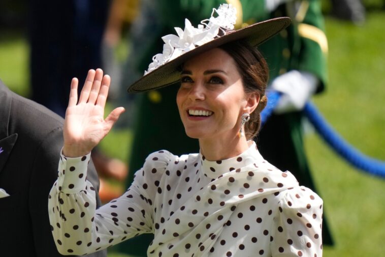 The Duchess of Cambridge Channels Princess Diana in Alessandra Rich at the 2022 Royal Ascot