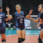 Trisha Genesis and Adamson Lady Falcons. UAAP PHOTO