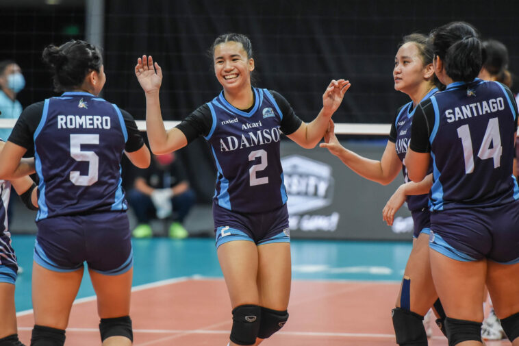 Trisha Genesis and Adamson Lady Falcons. UAAP PHOTO