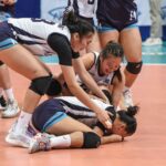 Trisha Genesis breaks down in tears after Adamson stays alive in Final Four race. UAAP PHOTO