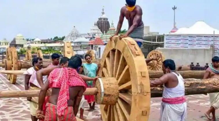 Using no manuals or modern machines, they make identical Jagannath chariots each year