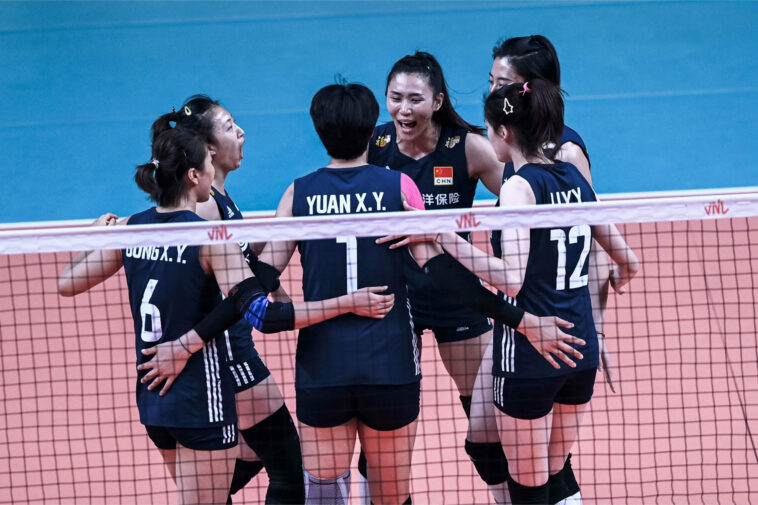 China in the VNL Week 2 in Manila.