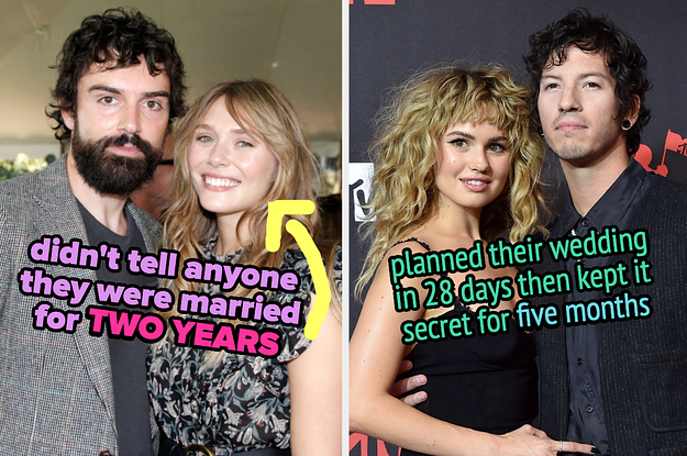 21 Celebrity Couples Who Got Married In Secret, And How Long Before The Beans Were Spilled