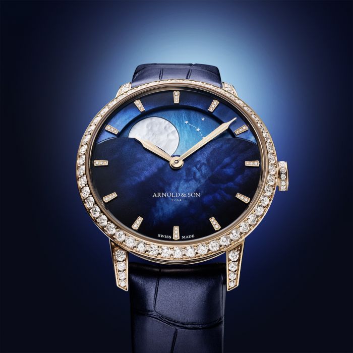 Arnold & Son Perpetual Moon Shines With Diamonds