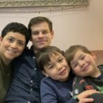 Lucy Sims, husband Matt and their two sons